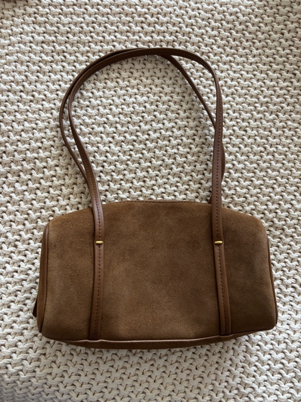 Madewell Legacy mini shoulder bag. NWT. Tan suede.